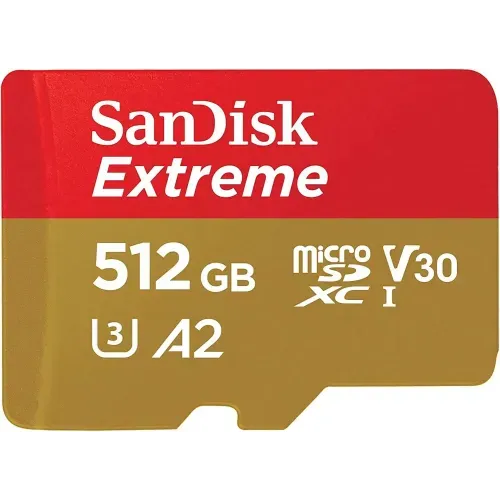 SanDisk Extreme 512GB 190mbps microSDXC UHS-I Memory Card (SDSQXAV-512G-GN6MN)